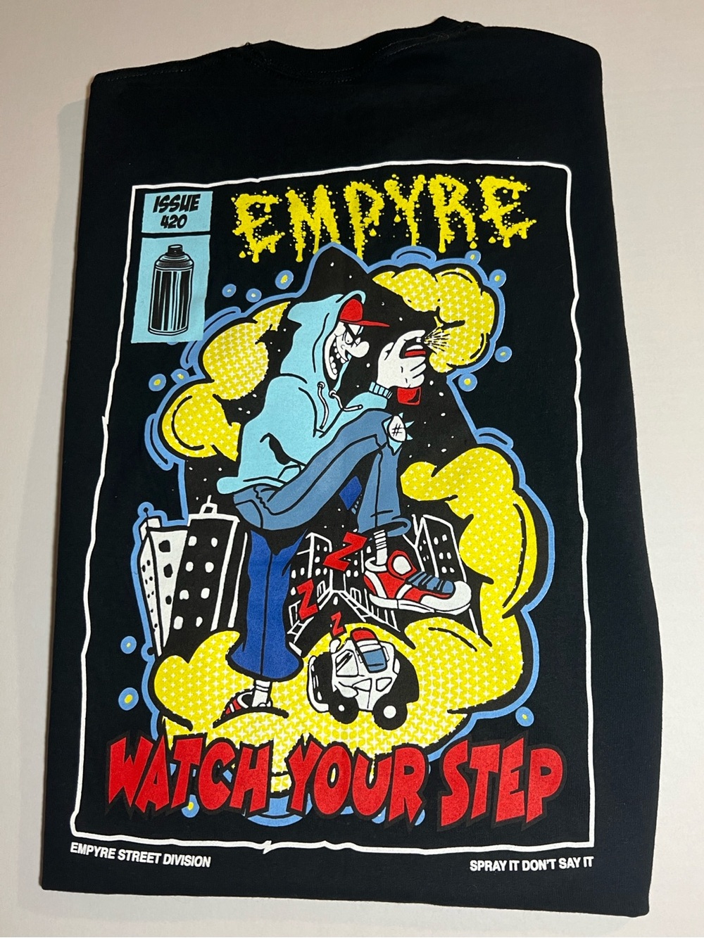 Empyre Black Crew Neck Graphic Tee